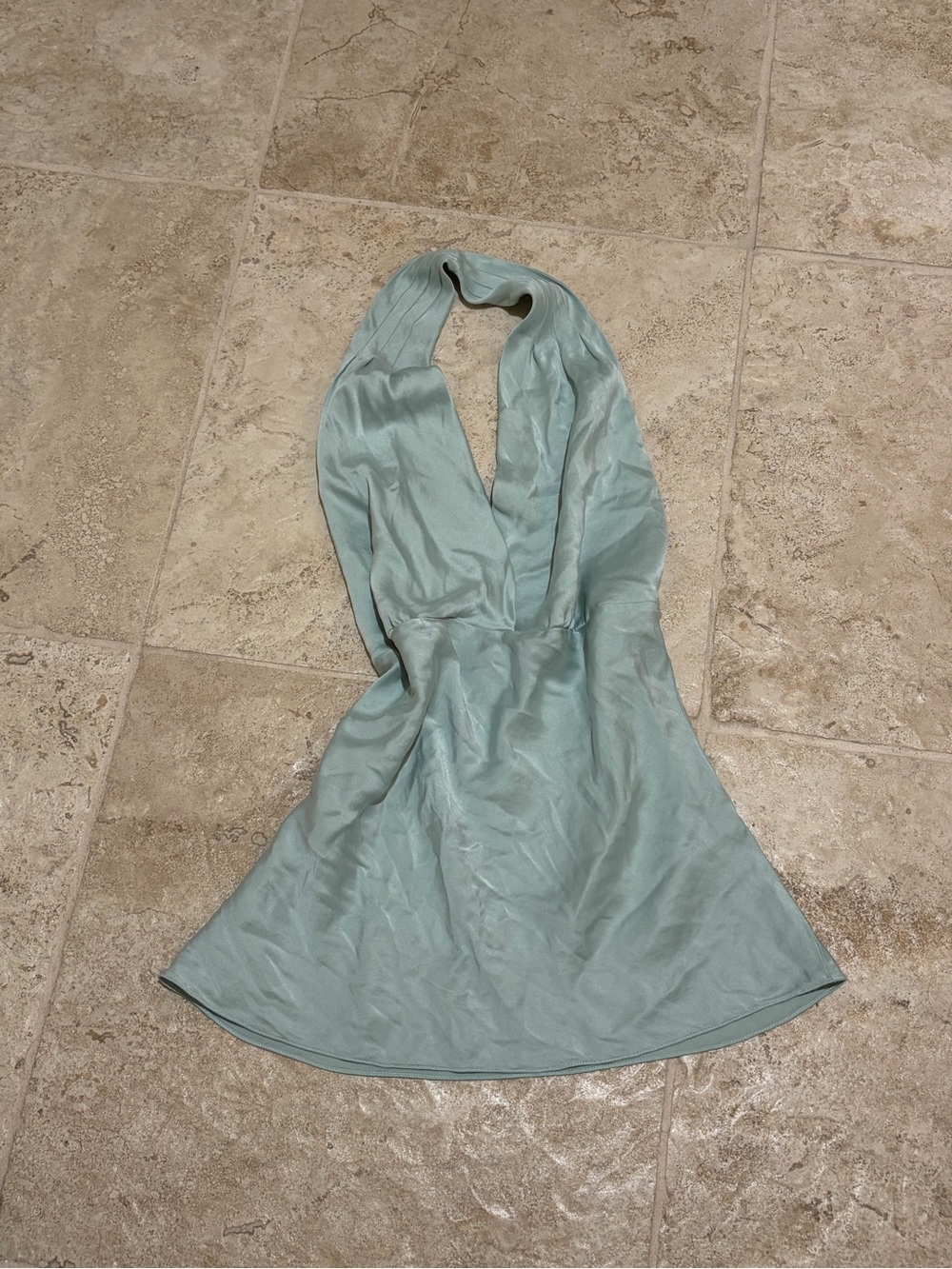 VINTAGE Y2K Express SILK backless halter top